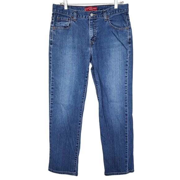 Levi's 12S Denim Straight Stretch Blue Jeans - Picture 1 of 4